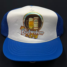 Load image into Gallery viewer, Vintage Budweiser the King Mesh Snapback Hat