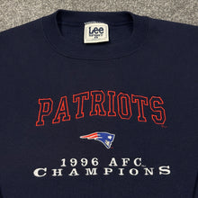 Load image into Gallery viewer, Vintage 1996 New England Patriots AFC Champions Sweatshirt L