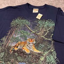 Load image into Gallery viewer, Vintage Bengal Tiger Embroidered Shirt S/M NWT