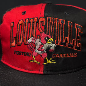 Vintage Louisville Cardinals Pinwheel Snapback Hat