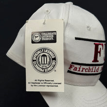 Load image into Gallery viewer, Vintage Fairchild University Split Bar Snapback Hat NWT