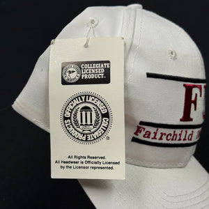 Vintage Fairchild University Split Bar Snapback Hat NWT