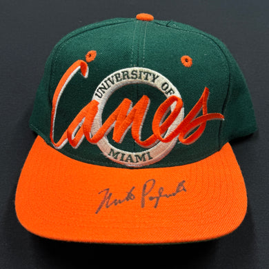Vintage Miami Hurricanes Wool Circle Snapback Hat