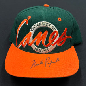 Vintage Miami Hurricanes Wool Circle Snapback Hat