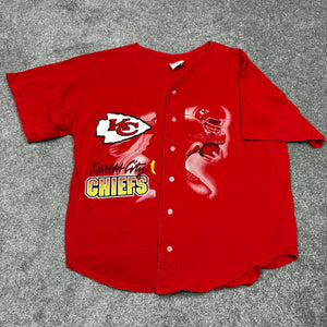 Vintage Kansas City Chiefs Baseball Jersey L/XL