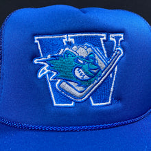 Load image into Gallery viewer, Worcester Ice Cats Royal Blue Mesh Snapback Hat