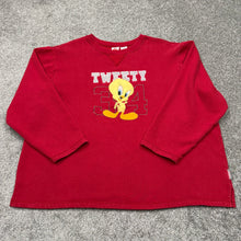 Load image into Gallery viewer, Vintage Tweety Bird Looney Tunes Fleece Sweater Women's 2X+