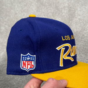Vintage Los Angeles Rams Wool SS Script Fitted Hat 7 1/2