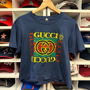 Vintage Bootleg Gucci Cropped Shirt S