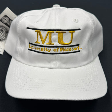 Vintage Missouri Tigers Split Bar Snapback Hat NWT