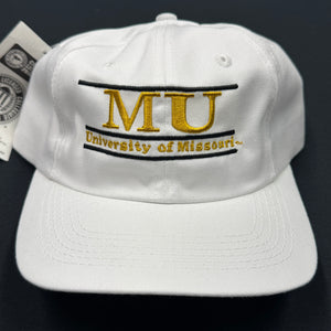 Vintage Missouri Tigers Split Bar Snapback Hat NWT