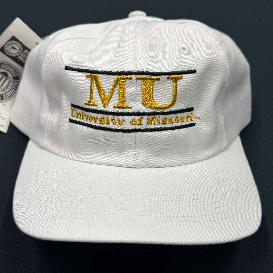 Vintage Missouri Tigers Split Bar Snapback Hat NWT