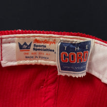 Load image into Gallery viewer, Vintage Cincinnati Reds SS Corduroy Script Strapback Hat