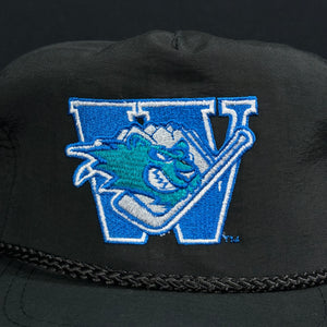 Worcester Ice Cats Black Rope Snapback Hat