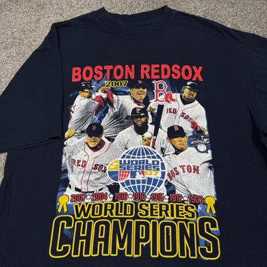 2007 Boston Red Sox World Series Champions Shirt L