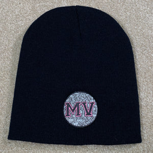 Mass Vintage Black Pink MV Winter Hat