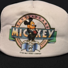 Load image into Gallery viewer, Vintage Mickey Mouse 60 Year Anniverary Mesh Snapback Hat