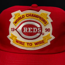 Load image into Gallery viewer, Vintage 1990 Cincinnati Reds World Champions Snapback Hat