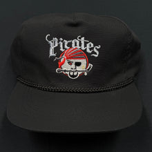 Load image into Gallery viewer, Portland Pirates Black Twill Snapback Hat