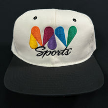 Load image into Gallery viewer, MV Sports White Black Snapback Hat