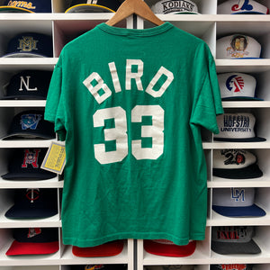 Vintage Larry Bird Celtics Starter Shirt S/M