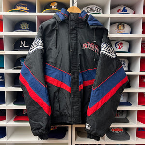 Vintage Patriots Starter Arch Puffer Jacket M