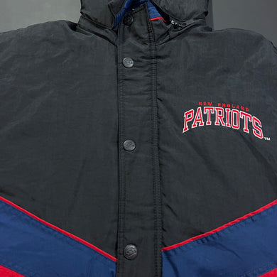 Vintage Patriots Starter Arch Puffer Jacket M