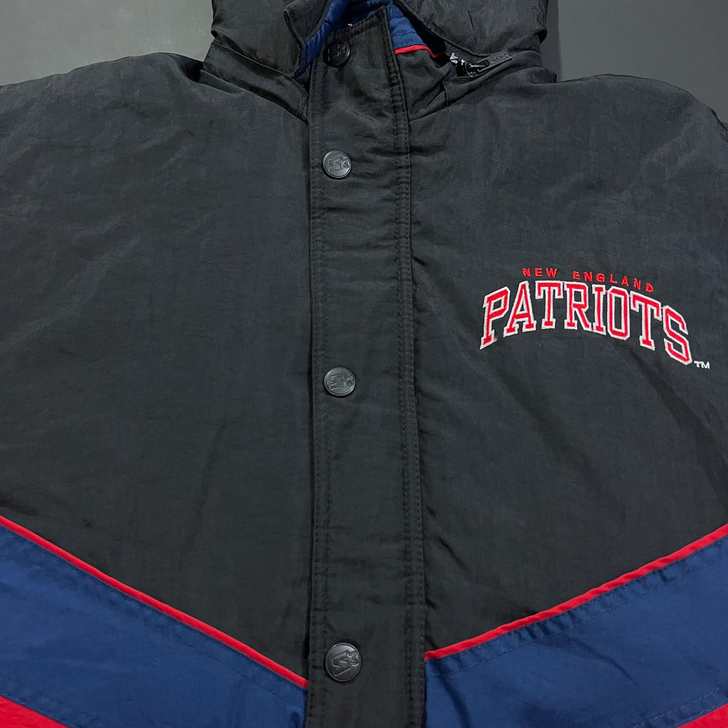 Vintage Patriots Starter Arch Puffer Jacket M