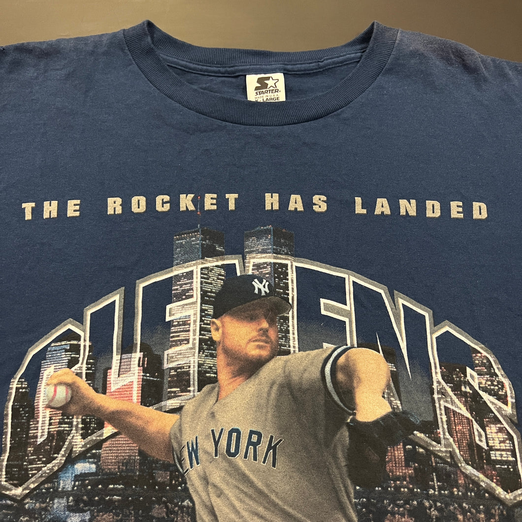 Vintage Roger Clemens New York Yankees Starter Shirt XL