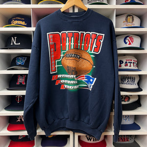 Vintage New England Patriots Logo 7 Crewneck L/XL