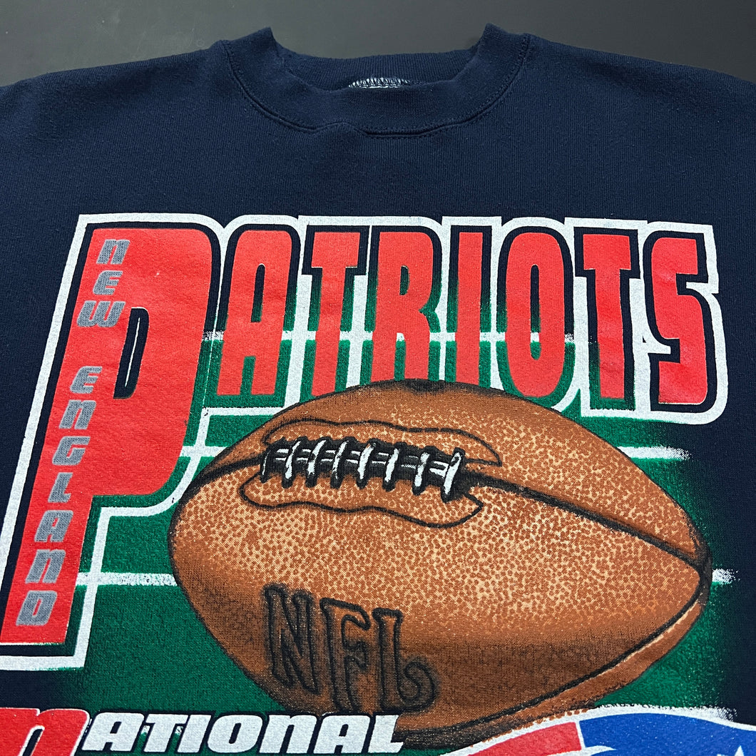 Vintage New England Patriots Logo 7 Crewneck L/XL