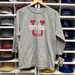 Vintage Staten Island Lacrosse Champion 3/4 Sleeve Shirt S/M