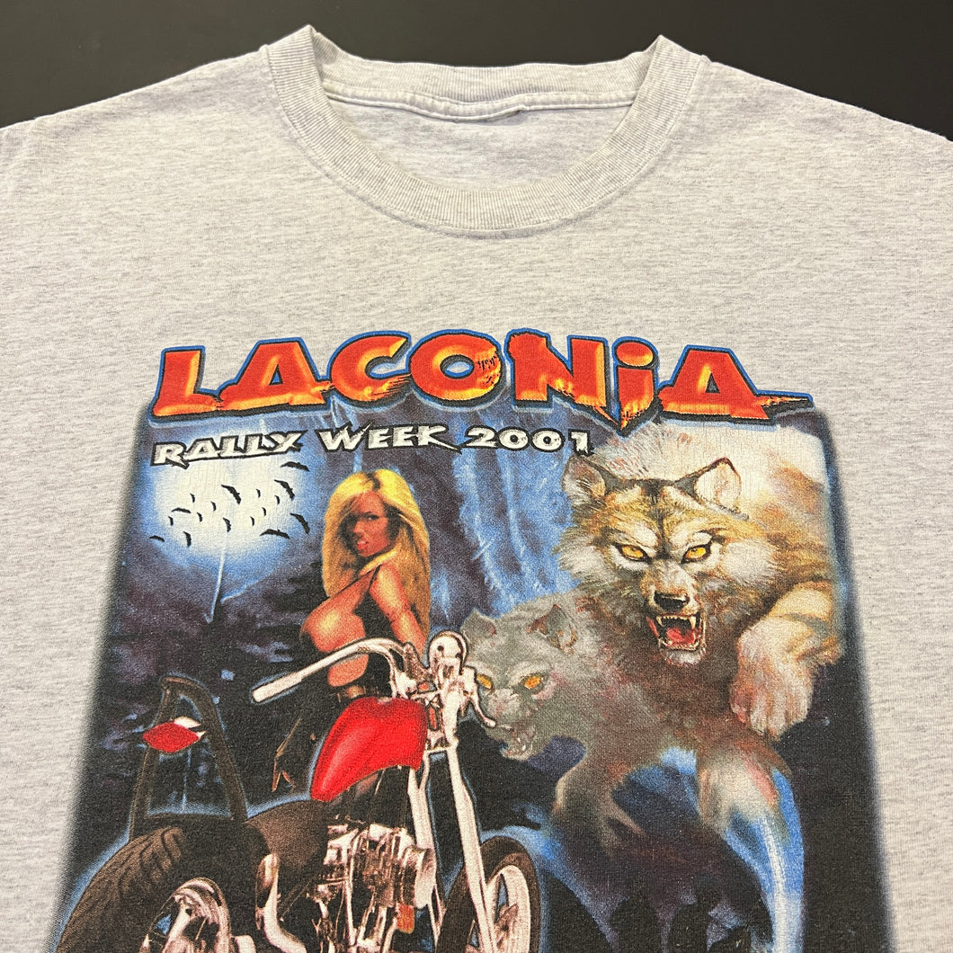 Vintage 2001 Laconia Rally Week Shirt L