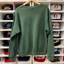 Load image into Gallery viewer, Vintage Champion Green Spellout Crewneck L