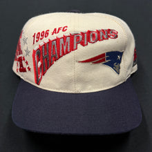 Load image into Gallery viewer, Vintage New England Patriots AFC Champions SS Shadow Snapback Hat