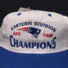 Load image into Gallery viewer, Vintage 1996 New England Patriots Division Champions Snapback Hat NWT