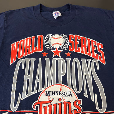 Vintage 1987 Minnesota Twins Logo 7 Shirt S