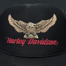 Load image into Gallery viewer, Vintage Harley Davidson Eagle Trucker Snapback Hat