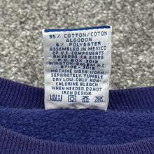 Load image into Gallery viewer, Vintage Champion Spell Out Blue Sweatshirt L/XL