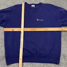 Load image into Gallery viewer, Vintage Champion Spell Out Blue Sweatshirt L/XL