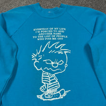 Load image into Gallery viewer, Vintage Calvin Stupid People Sweatshirt S