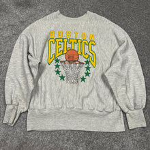 Load image into Gallery viewer, Vintage Boston Celtics Tri Blend Sweatshirt S/M