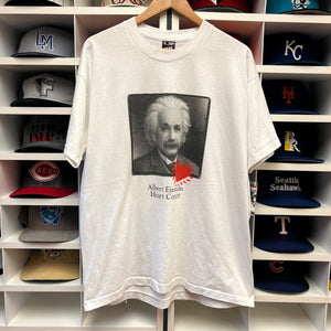 Vintage Albert Einstein Heart Center Shirt L/XL