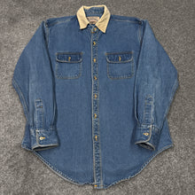 Load image into Gallery viewer, Vintage London Fog Denim Corduroy Collared Jacket L