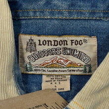 Load image into Gallery viewer, Vintage London Fog Denim Corduroy Collared Jacket L