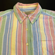 Load image into Gallery viewer, Vintage L.L. Bean Rainbow Striped Button-Up Shirt Women M