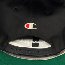 Load image into Gallery viewer, Vintage Champion Black Spell Out Snapback Hat