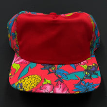 Load image into Gallery viewer, Vintage Blank Red Tropical Strapback Hat