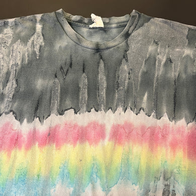 Vintage Rainbow Striped Tie-Dye Shirt XL