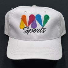 Load image into Gallery viewer, Mqss Vintage MV Sports White Strapback Hat